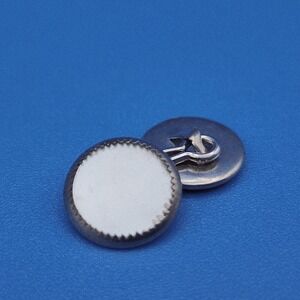 Vintage Mother of Pearl Sterling Cufflink (one)